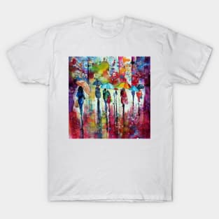 Rain, colours, people II T-Shirt